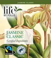 Jasmin, Grönt te, Life by Follis Rainforest Fairtrade, 6 x20 påsar